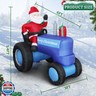 DearSun 5.5FT H Christmas Inflatable Santa Claus Drive Tractor with Build-in LED Lights, Blow up Christmas Inflatable Outdoor Decorations Large Party Yard Decoration