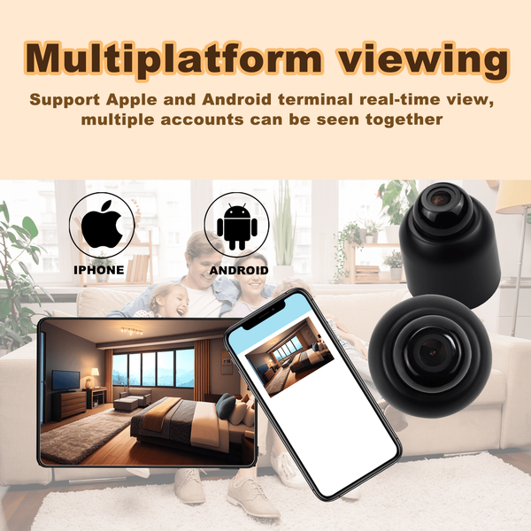 Mini Spy Camera WiFi HD 1080P Hidden IP Night Vision Camcorder Home Security Cam - Image 30