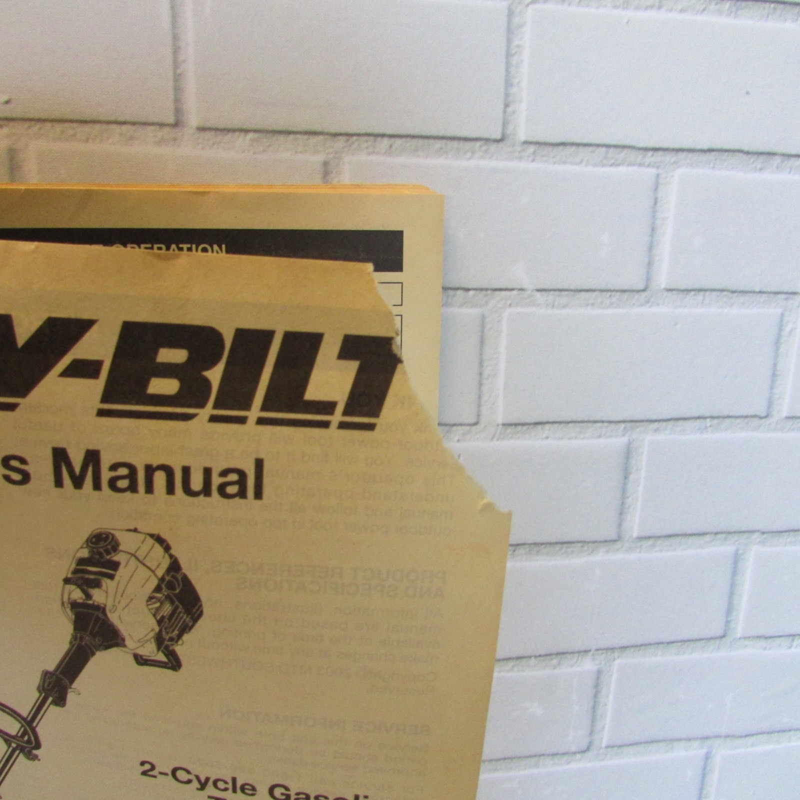 Troy-Bilt Owner's OPERATOR'S MANUAL 2-Cycle Gas String Trimmer Model TB15CS
