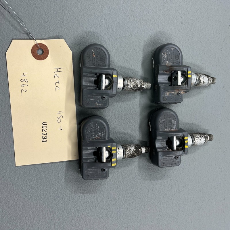 Used 06-12 Mercedes X164 GL450 ML550 TPMS Tire Pressure Sensor Sensors Set 433.92 Mhz