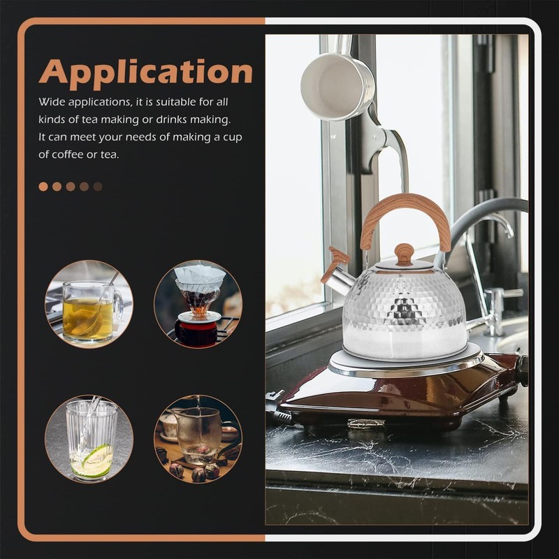 Whistling Tea Kettle 2L Water Kettle for Coffee Whistling Stovetop Tea Kettle