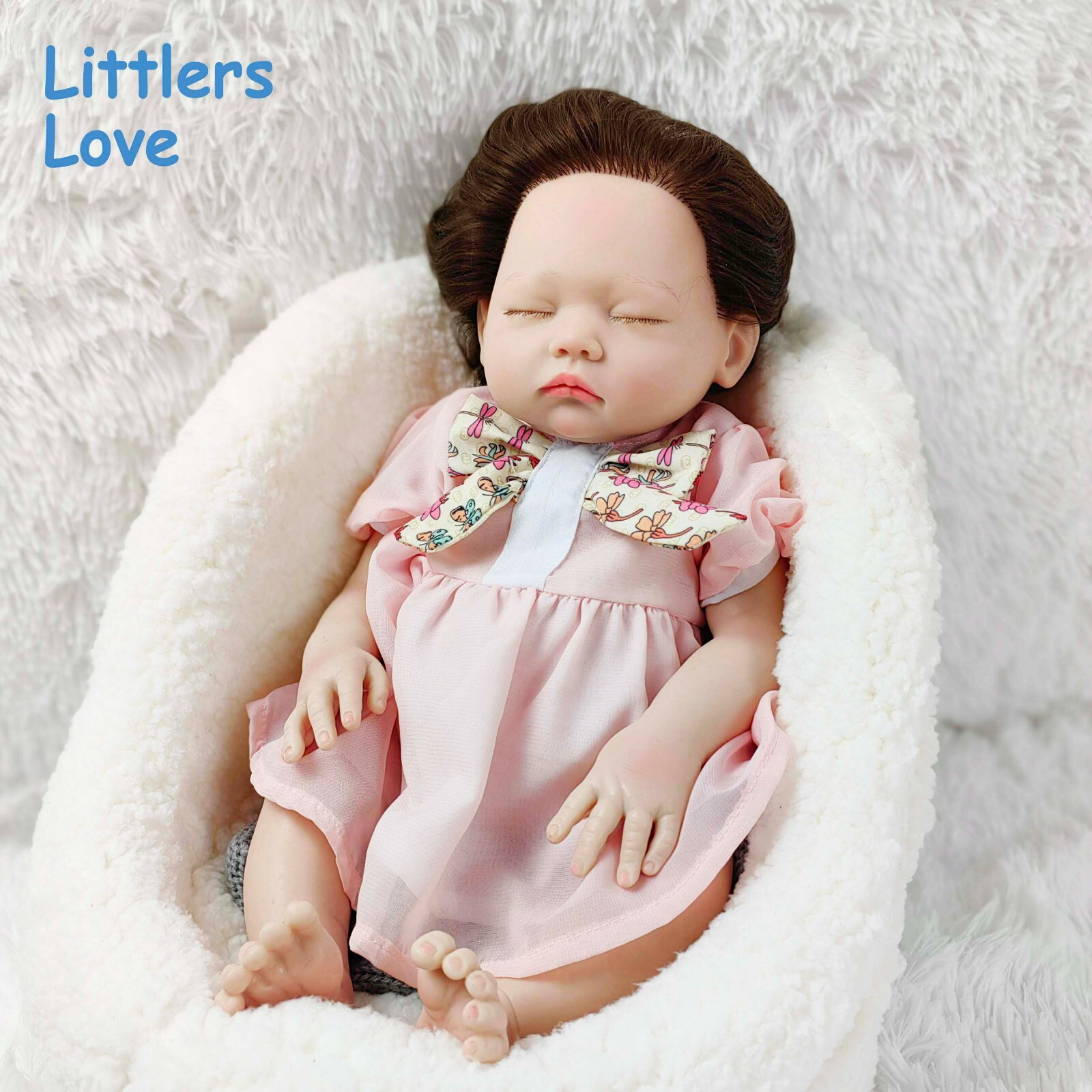 リボーンドール 18''Cute Infant Full Body Silicone Real Touch