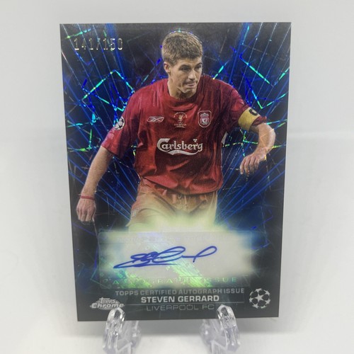 2023-24 Topps Chrome UEFA Black Lazer Auto STEVEN GERRARD