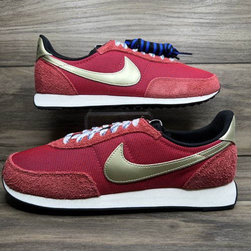 white gym red metallic gold