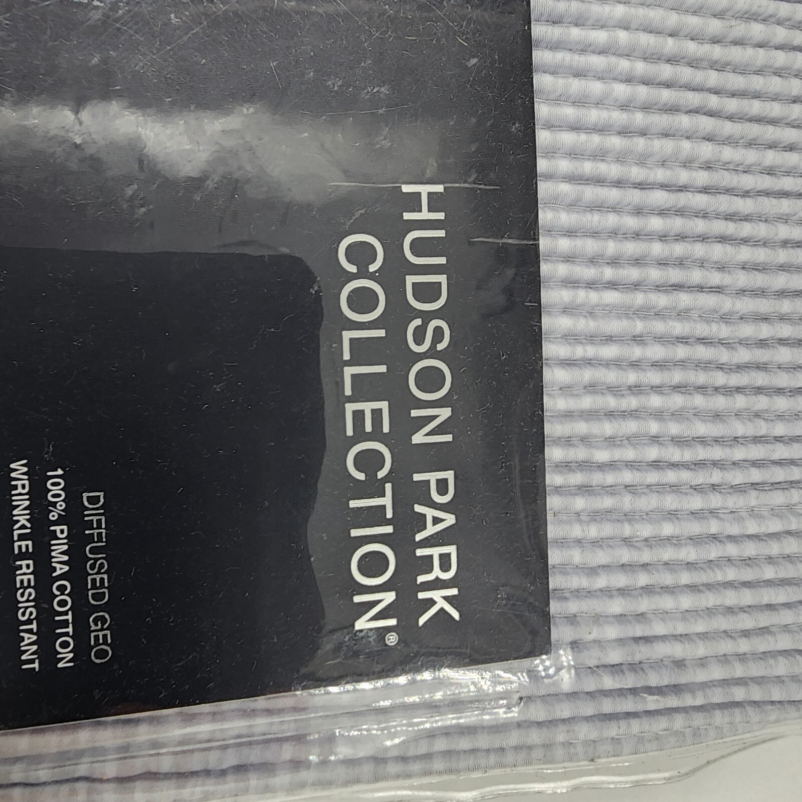 Hudson Park Collection Diffused Geo Euro Pillow Sham 26inx26in Gray Zip Closure+ - Picture 3 of 19