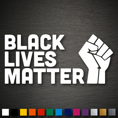 20512 Black Lives Matter Faust Aufkleber 190x87mm Farbw. BLM George Floyd Decal