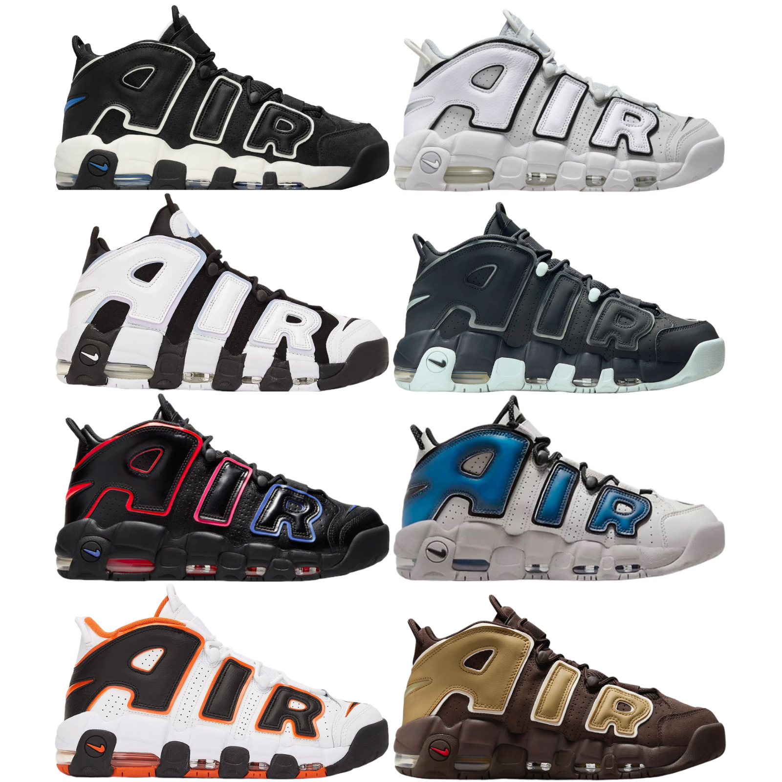 НОВЫЕ мужские баскетбольные кроссовки Nike AIR MORE UPTEMPO 96 ВСЕХ ЦВЕТОВ, размеры США 7-14