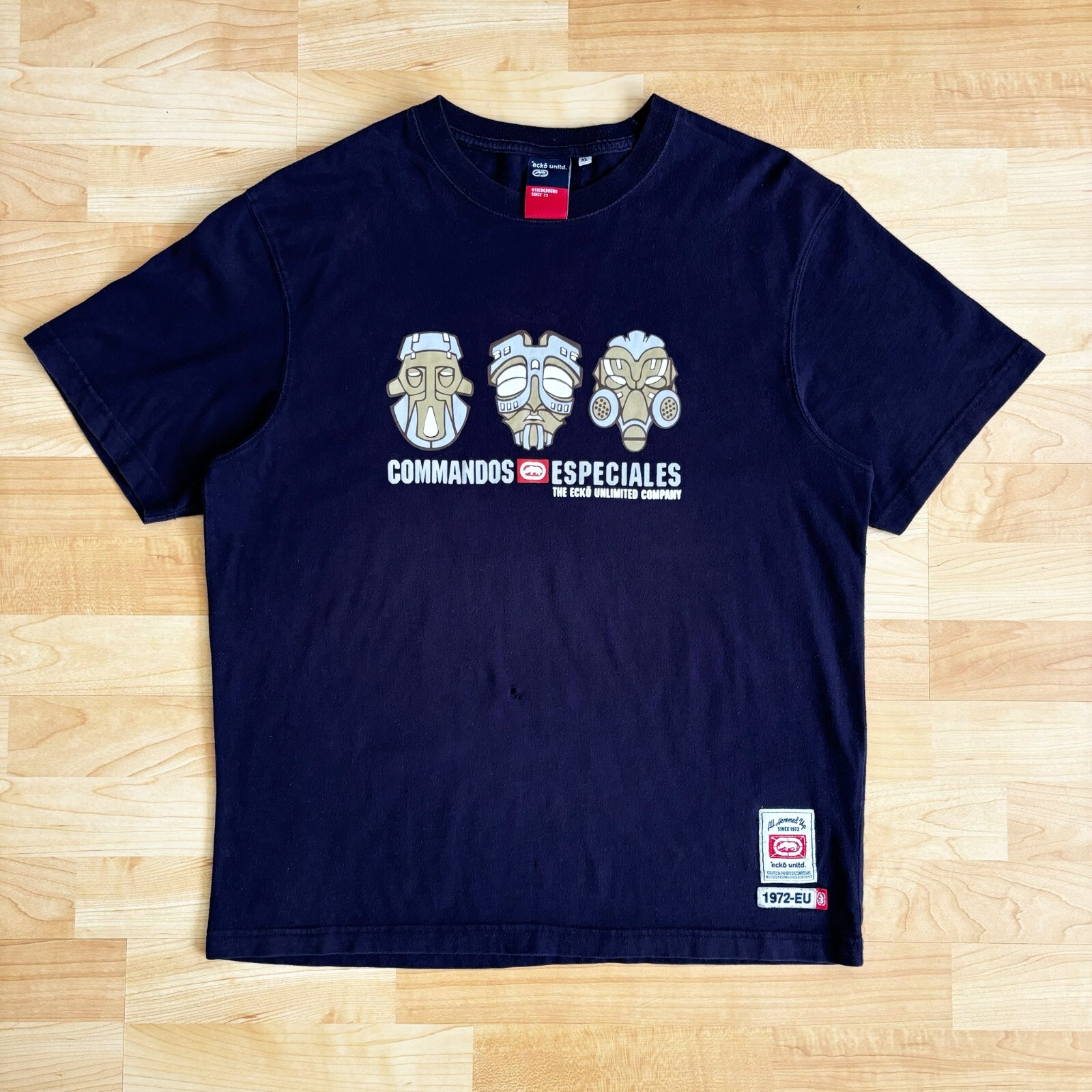 Vintage Y2K Ecko Unltd Commando Especiales Mask Shirt XL