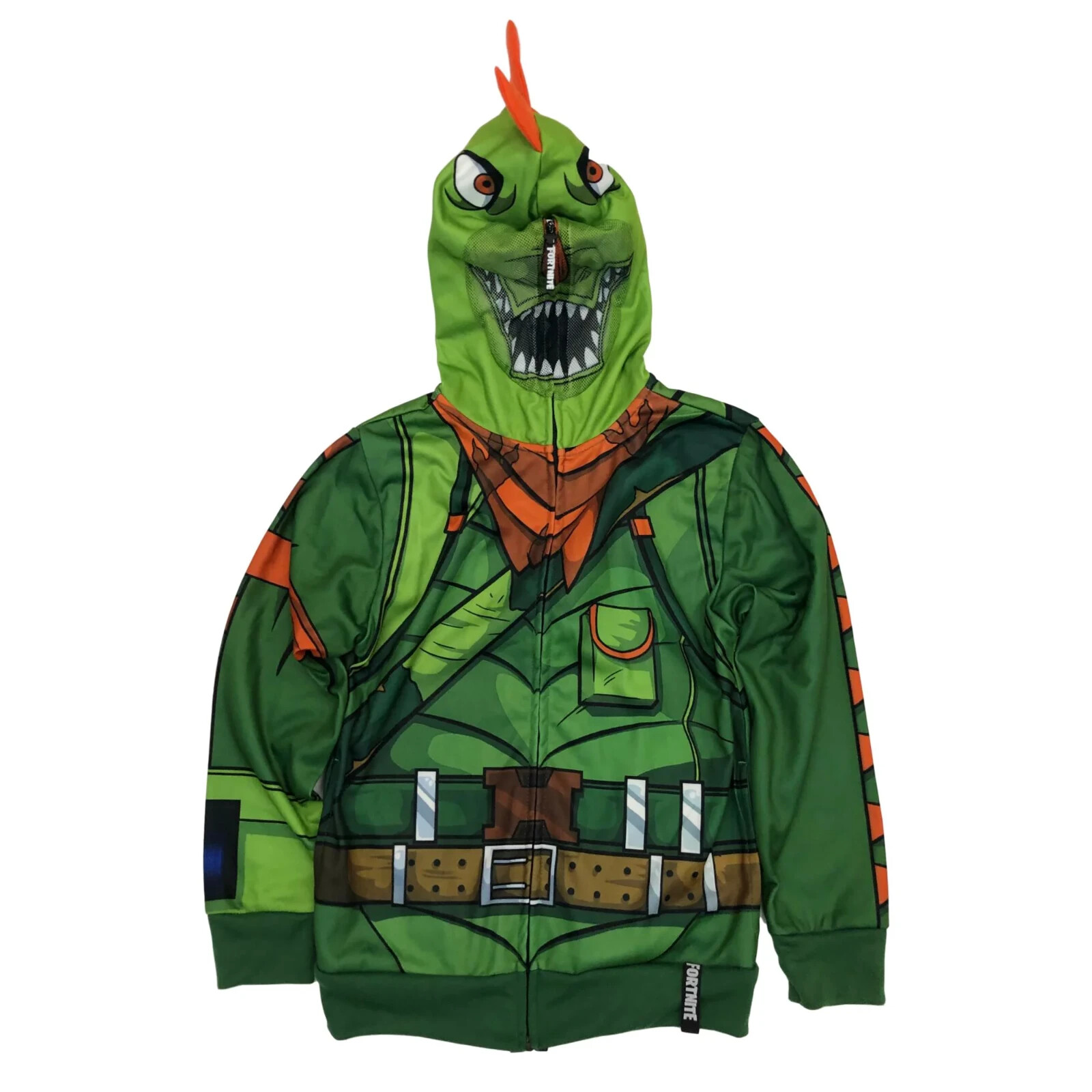 Fortnite REX Halloween Costume Zip-Up Hoodie Jacket Boys 2XL (18)