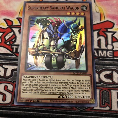 Yugioh - Superheavy Samurai Wagon - MP21-EN089 - Super Rare 1st Edition