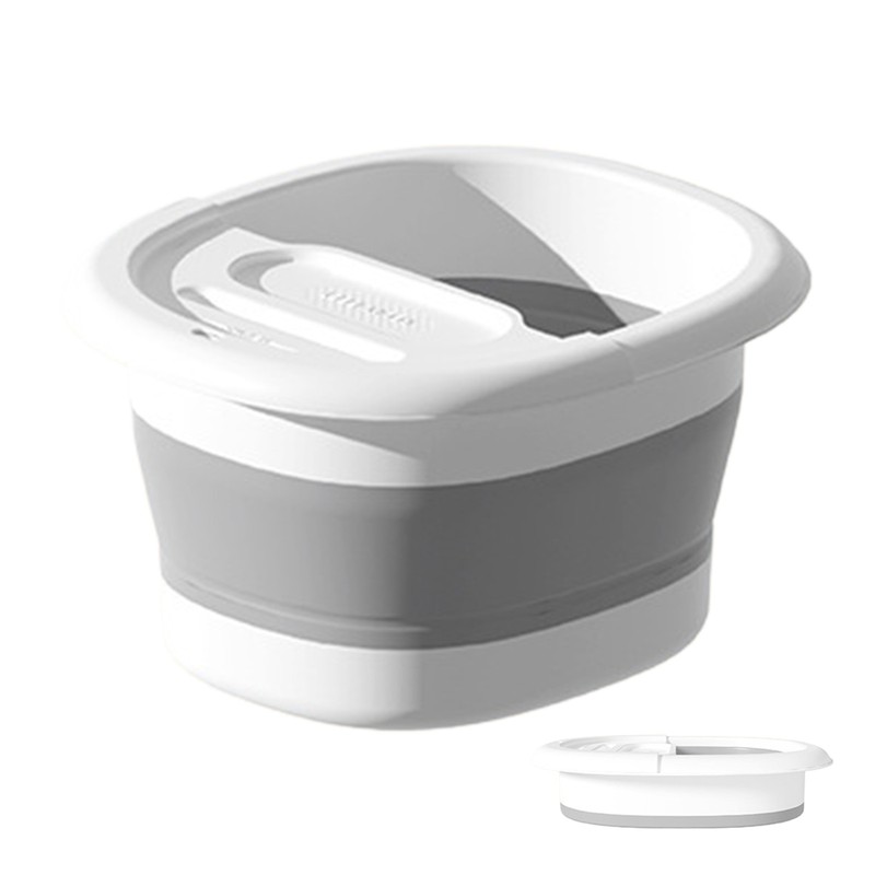 1pc Foldable Water Bucket, Portable Massage Foot Bucket, Foot SPA Soak Basin