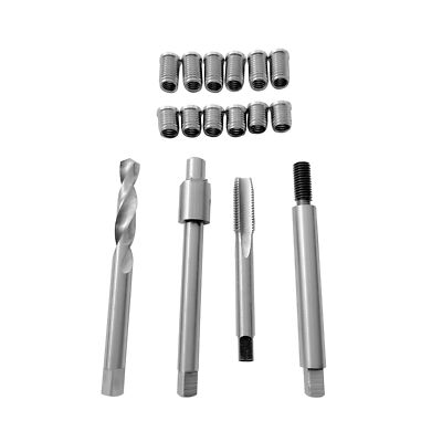 M6*1.00 Two Sizes Thread Repair kit (Including 6 Inserts 12mm Length,6 Insert...
