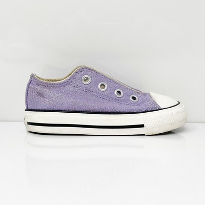 Converse Girls Chuck Taylor All Star 771304F Фиолетовые повседневные кроссовки, размер 6