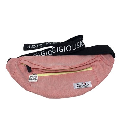Fanny Pack HIp Bag Adjustable Belt Pink Mauve Gigio USA Canvas Travel 