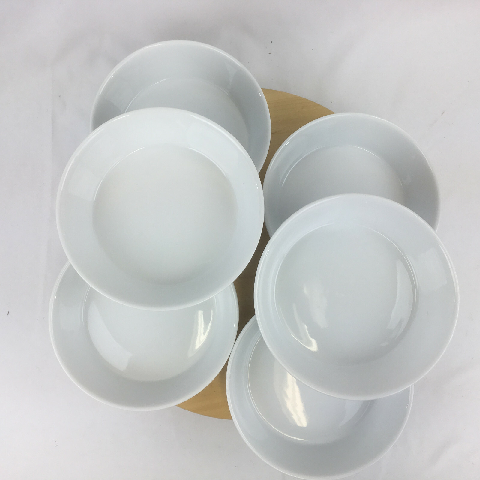 Crate & Barrel Set of 6 Seafood Bowls 2005 #469-795 Clams Shrimp Mussels