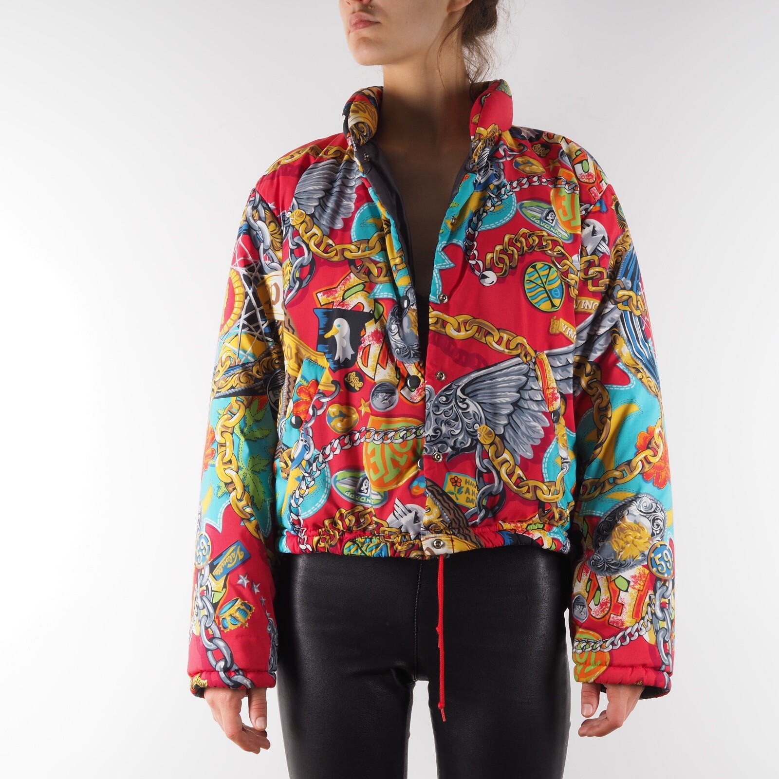90sビンテージKENZOビッグアートワッペンデニムジャケット美品