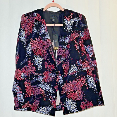 NWT Lane Bryant Sexy Stretch Floral Blazer Size 14