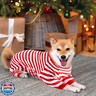 Uadonile Dog Pajamas,95% Cotton Thermal Jumpsuit, Comfortable Striped PJS,Size from XS-XXXL,for Small Large Dog breedss,Red Extra Large, XXL