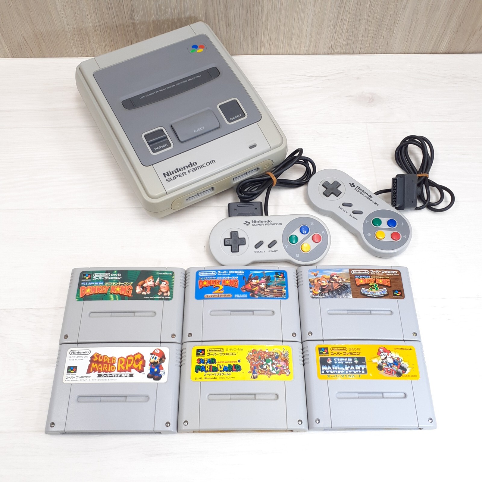任天堂 スーパーファミコン Nintendo Japanese Super Famicom Console Bundle 6 games Super