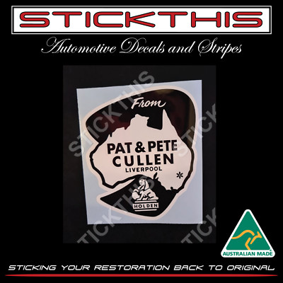 Dealership Dealer Decal Sticker - Pat & Pete Cullen Liverpool NSW - Suit Holden