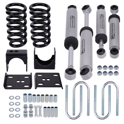 3" / 5" Drop Lowering Flip Kit for CHEVY C10 GMC C15 1973-1987 Springs & Shocks