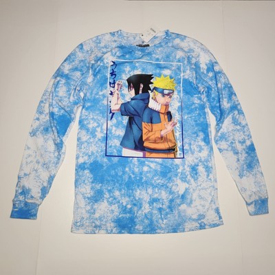NWT Naruto Shippuden Tie Dye Long Sleeve Tshirt Size Small Ripple Junction Blue