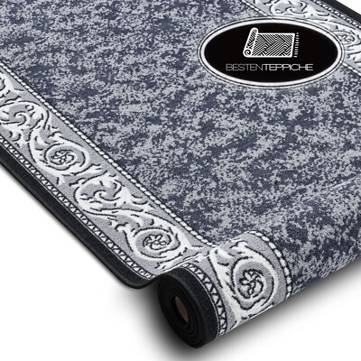 Modernen Preiswert Antirutsch Läufer ROMANTIC grau Breite 57-133 cm dauerhaft