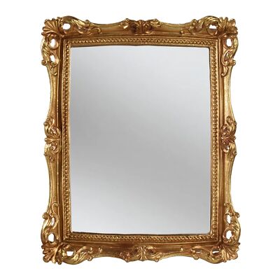 Square Wall Mirror Vintage Mirror Gold Mirror gold 11x9.4 Inch