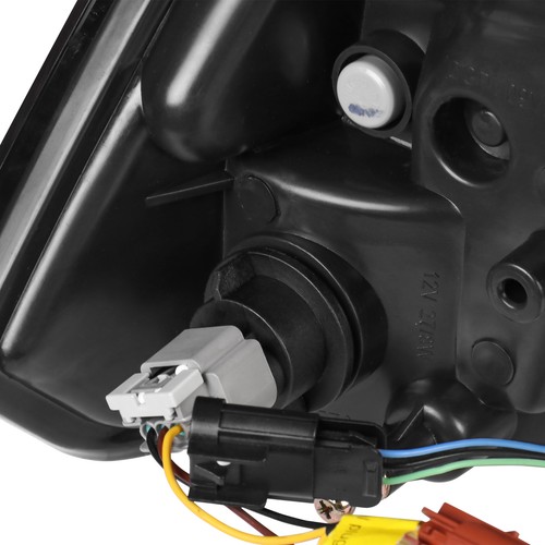 Set(2) LED DRL Black Headlight For 2009-2018 Dodge Ram 1500 2500 3500 Left Right