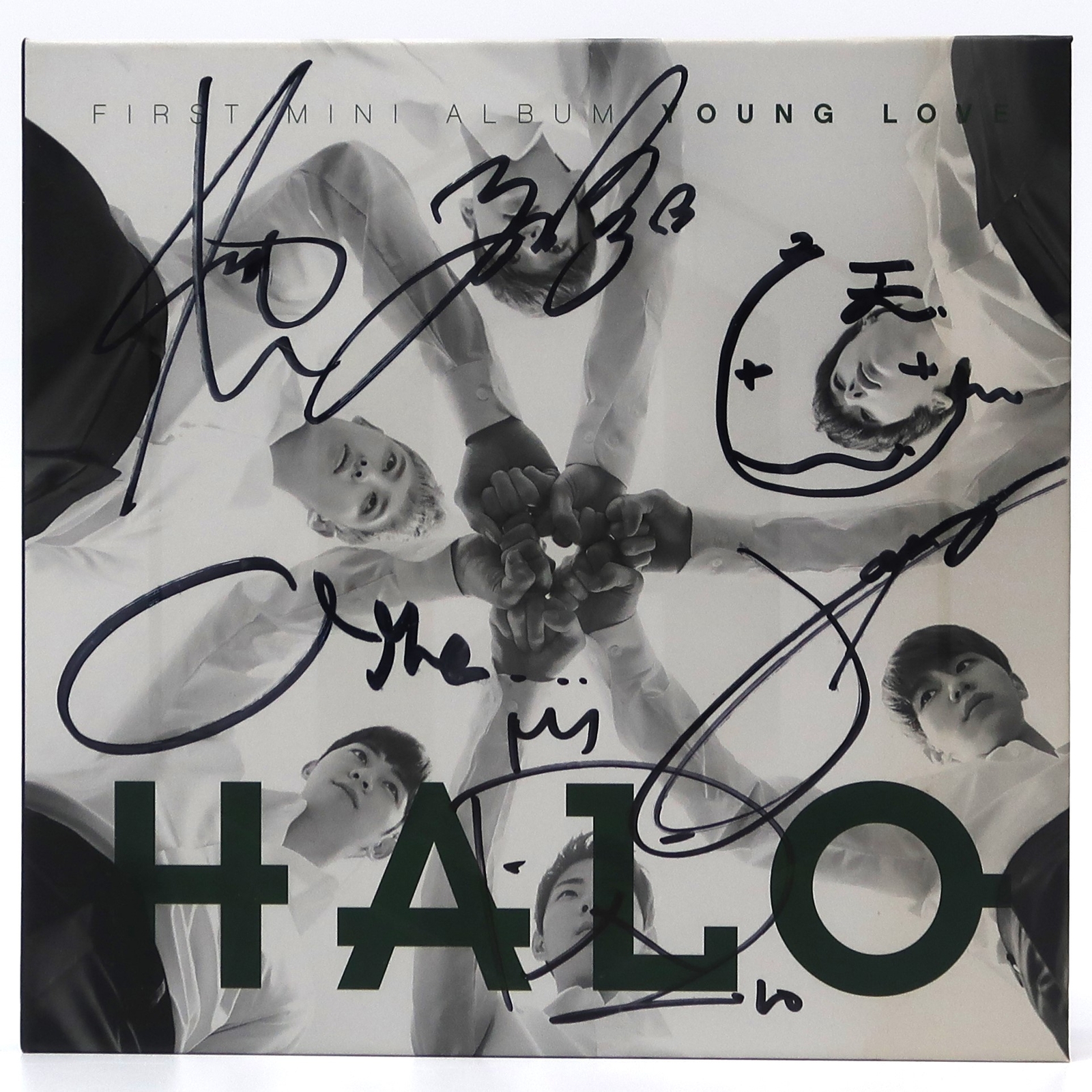 HALO 全員のサイン入りアルバム　young love Halo - Young Love Signed Autographed CD Album Promo K-Pop