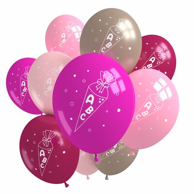 Luftballons Ballons Zahlen Happy Birthday Kinder Geburtstag bunt Party 10 Stück