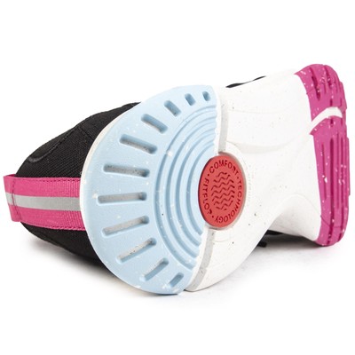 FITFLOP FITFLOP DAMEN VITAMIN KNIT JOGGINGSCHUHE SNEAKER SCHWARZ