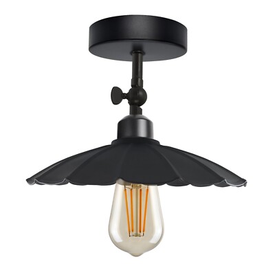LEDSone Industrial Flush Mount Ceiling Light Adjustable ceiling light Retro Lamp