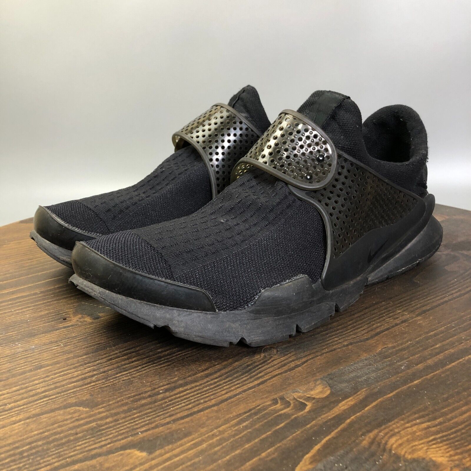 Nike Sock Dart Mens Size 13 Triple Black Athletic Running Shoes Sneakers