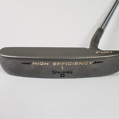 Spalding High Efficiency 1 Putter 2° Lofted Face Steel Shaft New Sharpro Grip RH