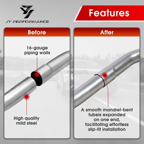 2.5"OD Universal Custom Exhaust Tubing Mandrel 90° Pipe Straight U Bend Kit 8Pcs