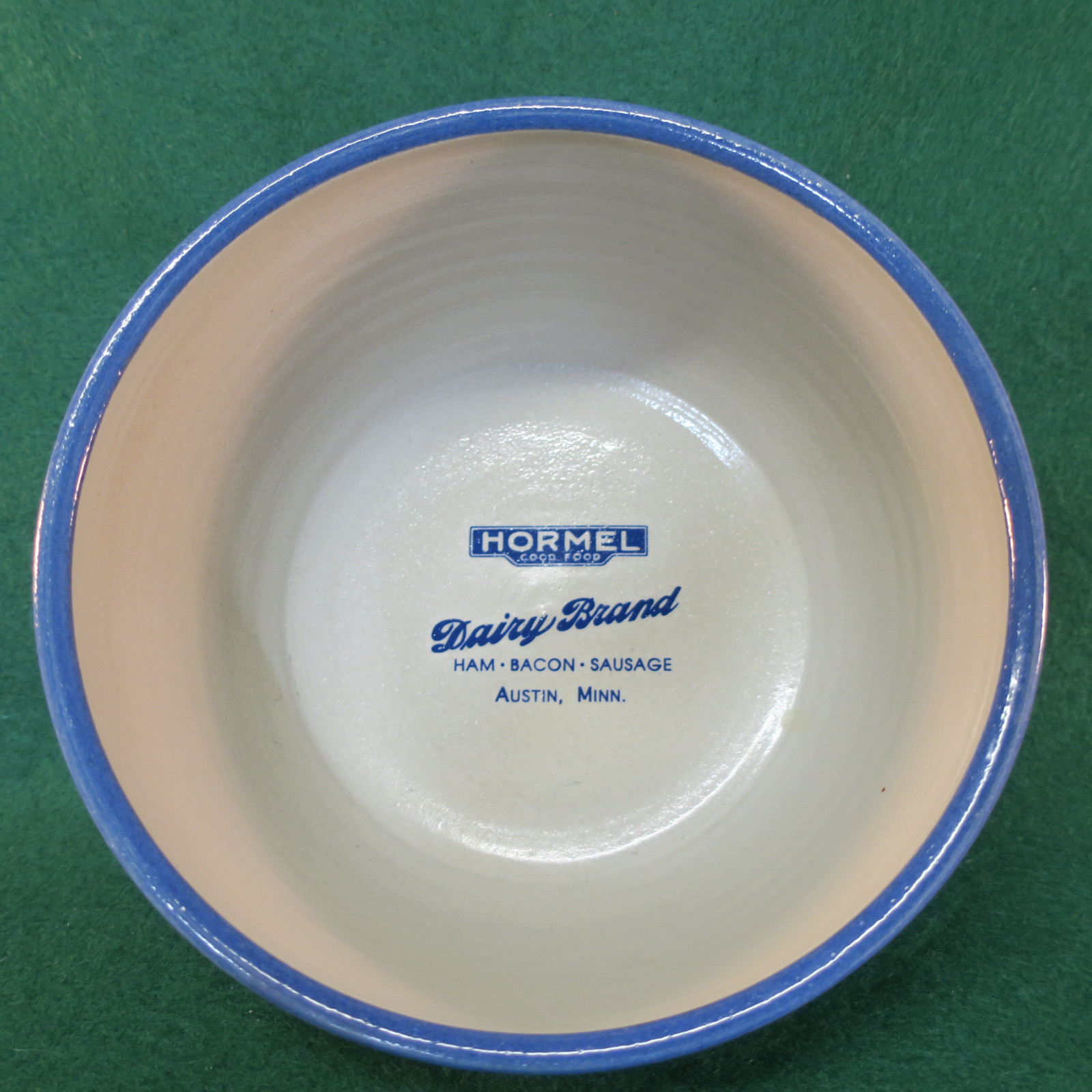 Red Wing Blue Spongeware Hormel Dairy Brand 7