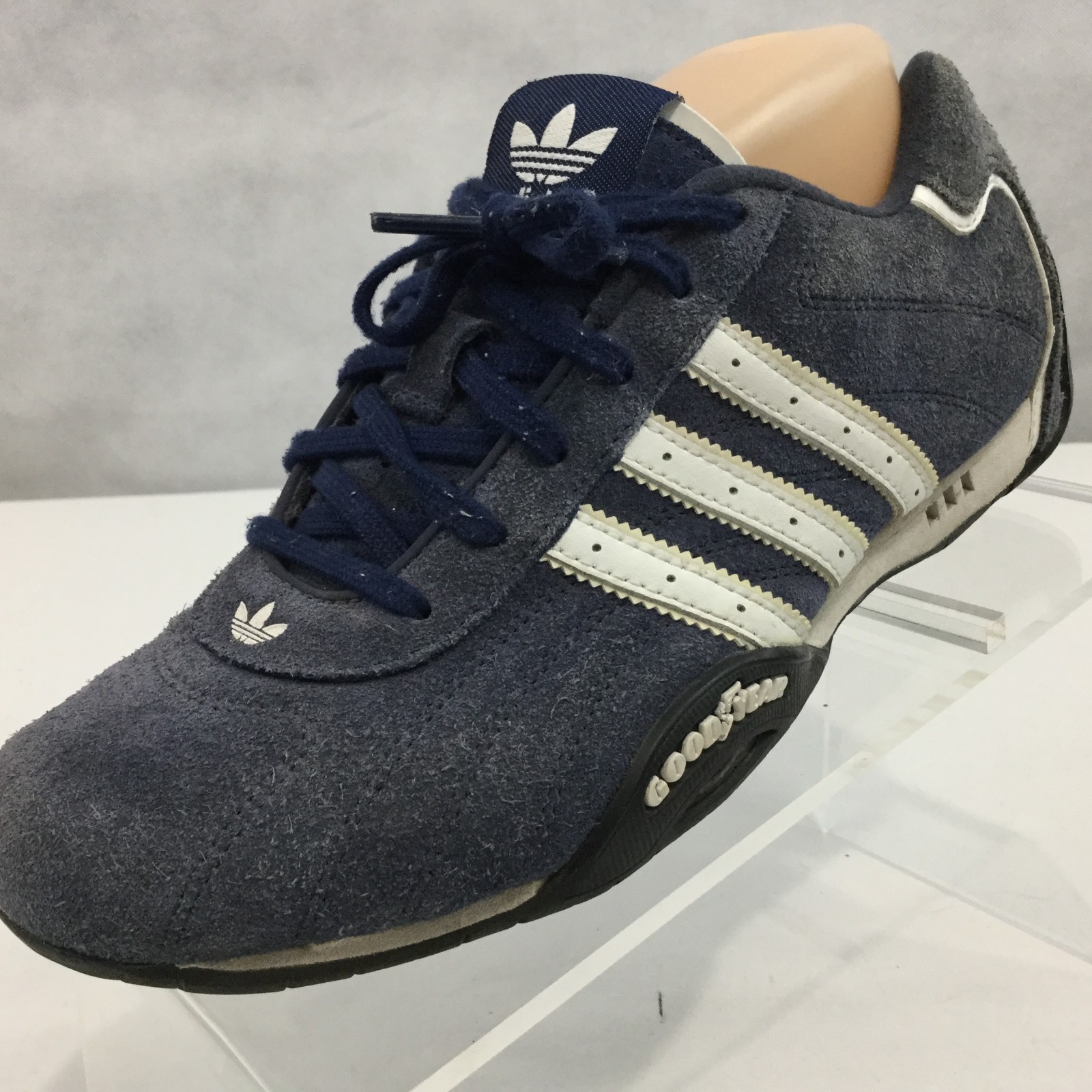 blue leather adidas