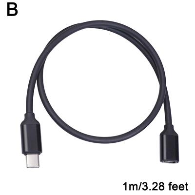 Type C Male to Female PD Charging USB C Extension Cable Cord Extender Sync D1P8