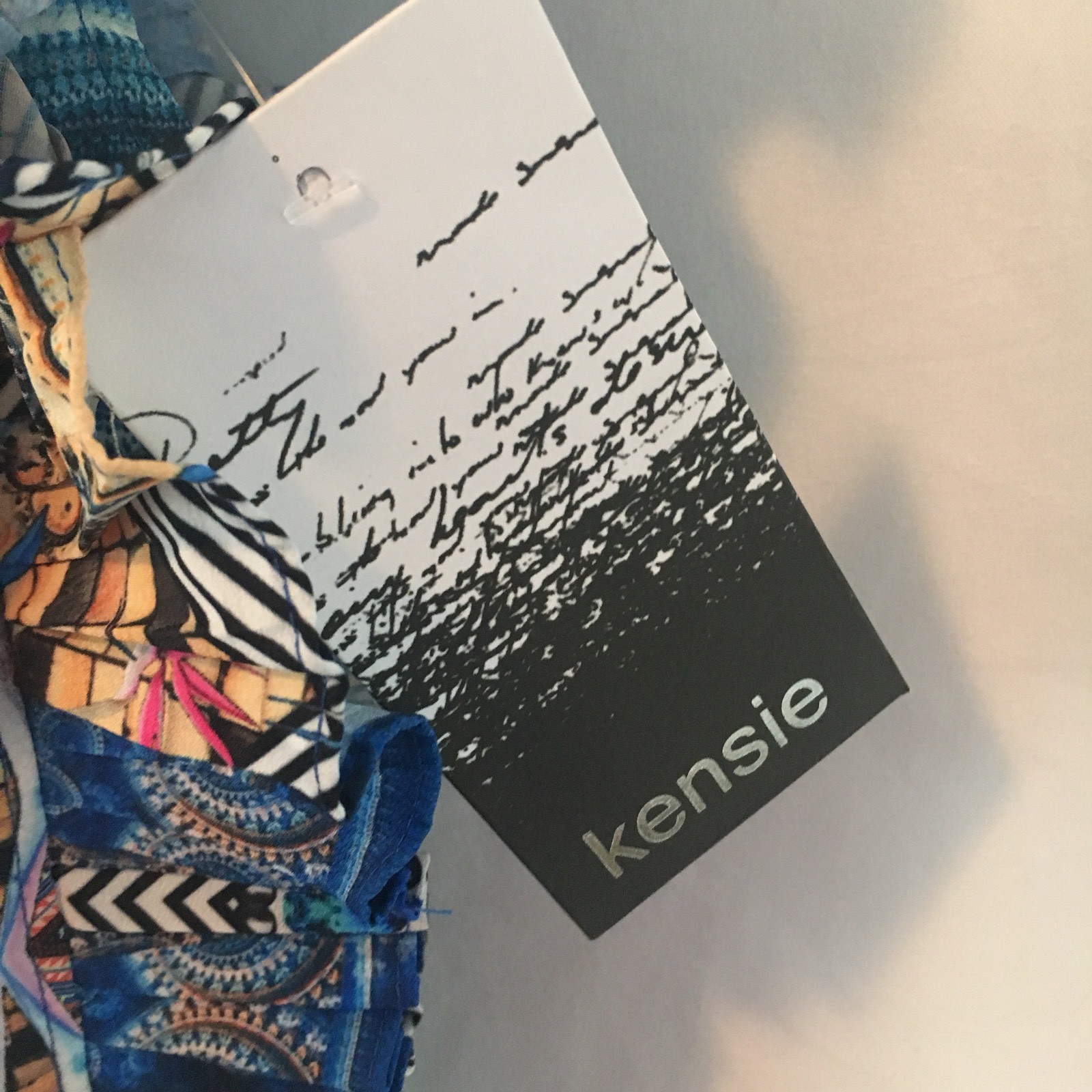 Kensie Little Girls Blue Romper Dress size 6X Multi Pattern and Colors Iconic