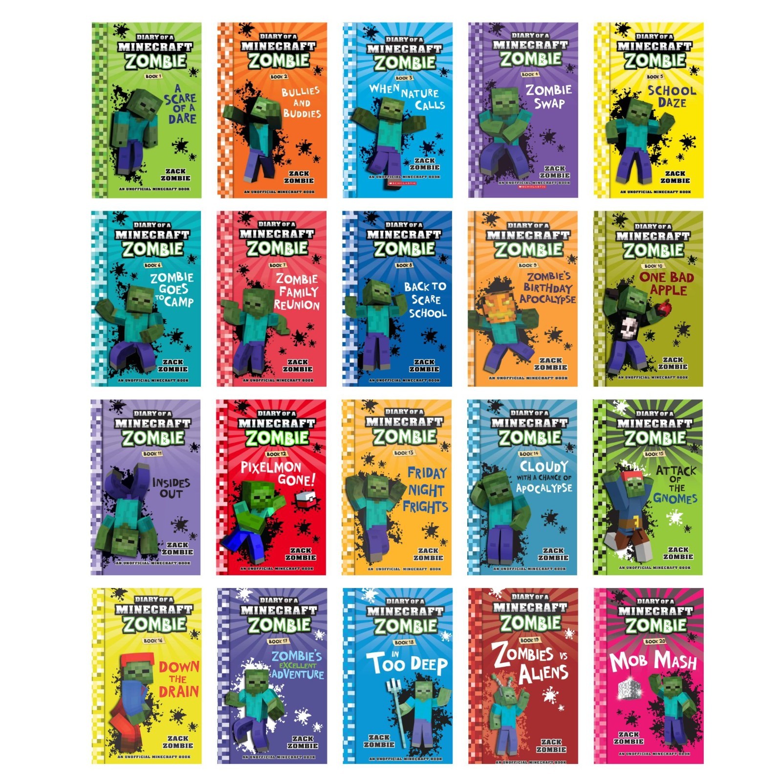 Diary of a Minecraft Zombie 1〜10巻セット Diary Of A Minecraft Zombie Box Set (Books 1 to 10): Zack