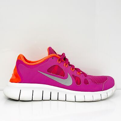 Nike Girls Free 5.0 580565-600 Pink Running Shoes Sneakers Size 5.5Y 