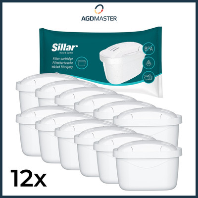 12x Wasserfilter kompatibel mit Brita Maxtra+, Kartuschen entfernen Kalk & Chlor