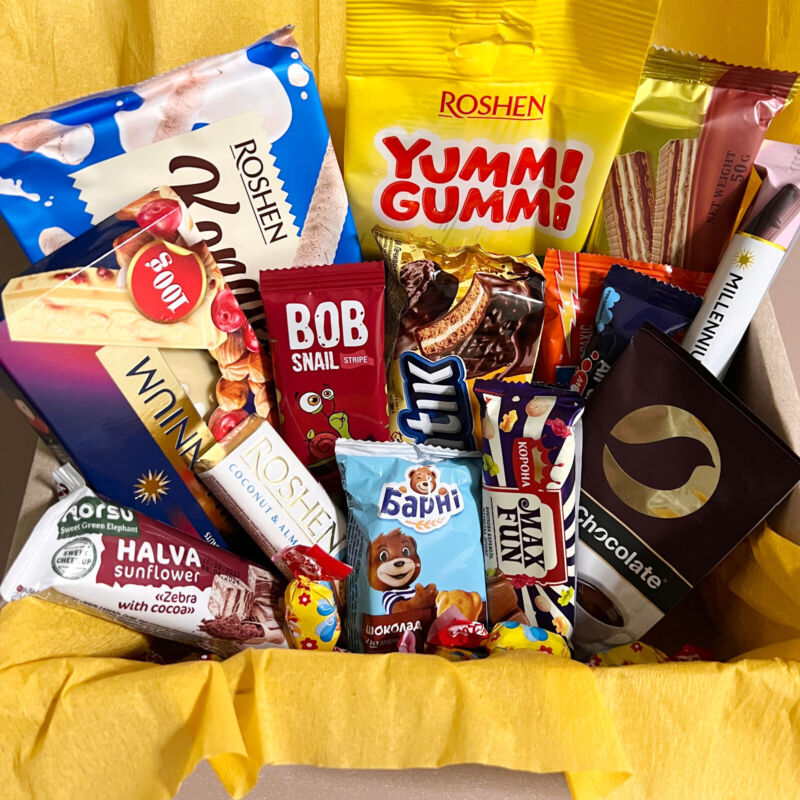 Ukrainian Candy Lovers Sweet Snacks Gift Box Unique Candies & Chocolates Ukraine