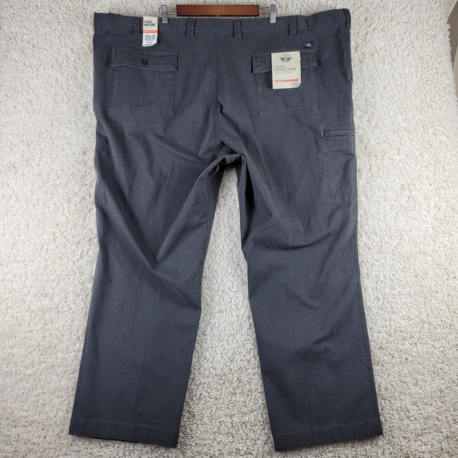 Men's 54x32 Big&tall Smart 360 Flex Waist $66 Gray New