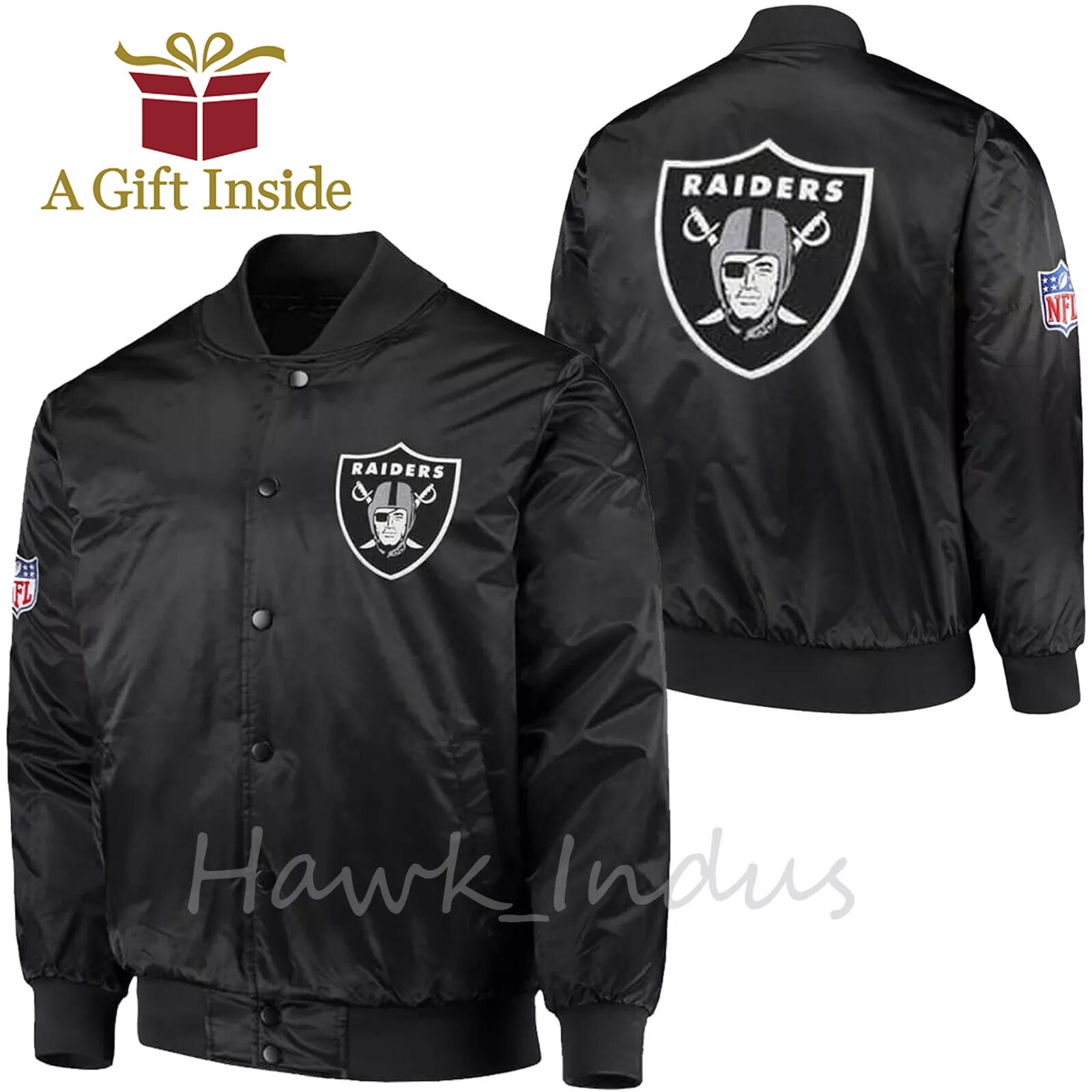 【激レア】00's NFL RAIDERS VARSITY JACKET NFL LAS VEGAS RAIDERS CLASSIC WOOL MEN'S VARSITY JACKET