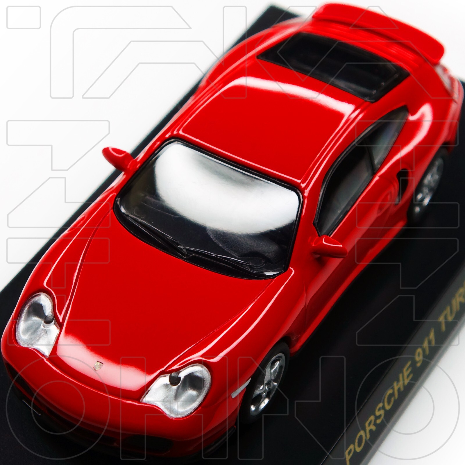 PORSCHE 911 TURBO 996 MINICAR COLLECTION 3 KYOSHO 1:64 RED