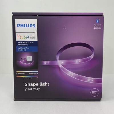 Philips Hue 80'' White and Color Ambiance Light Strip Plus Starter Kit