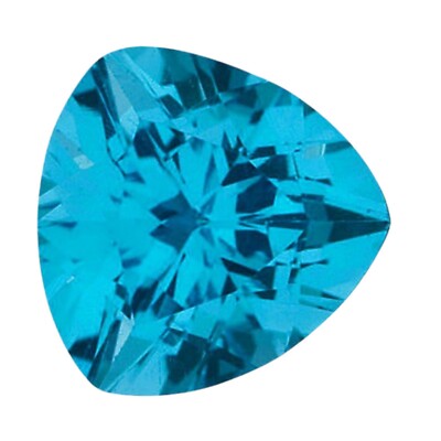 Blue Topaz Trillion Cut Loose Gemstone 4mm Vivid Loose Gemstone 0.15 Cts