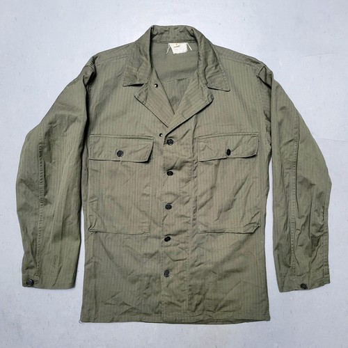 WW2 40’S US ARMY SPEC.45B M42 HBT JACKET Rare 40s WW2 Vintage 2nd Pattern '45B' HBT Jacket - Large